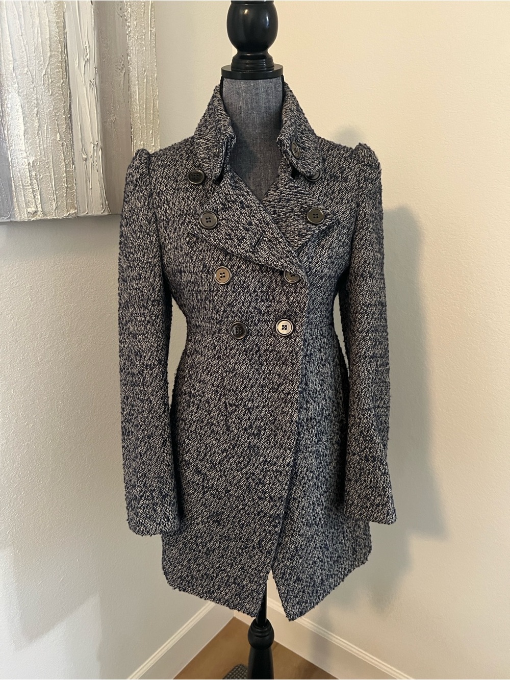 Kenzie Blue & White Tweed Jacket